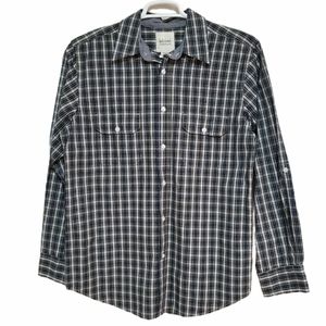Heritage Basics long sleeved button up plaid shirt